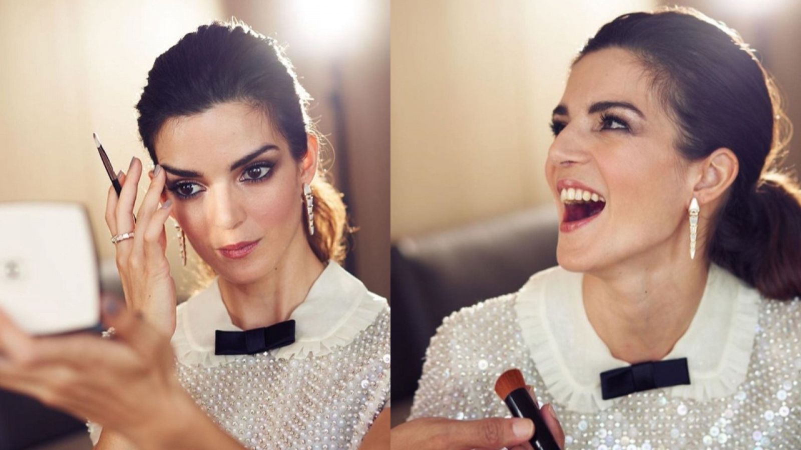 Clara Lago comparte unas fotos inéditas del 'making off' de su look