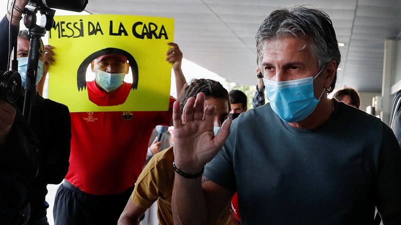 El Padre de Messi, Jorge Messi, se ha reunido con Bartomeu.