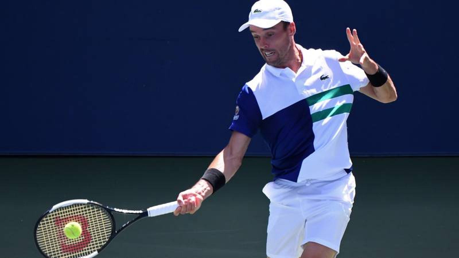 Roberto Bautista, en su partido contra Pospisil.