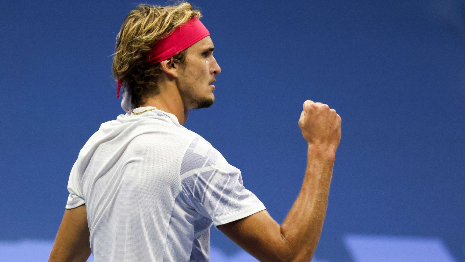 Imagen: Zverev celebra un punto ganado ante Carreño