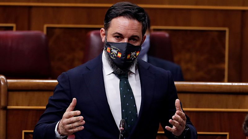 El líder de Vox, Santiago Abascal