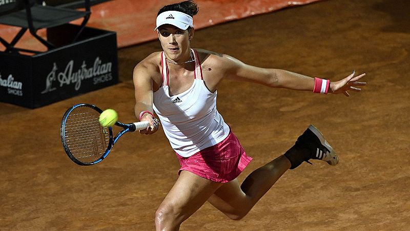 Garbiñe Muguruza, en su partido contra Sloane Stephens.