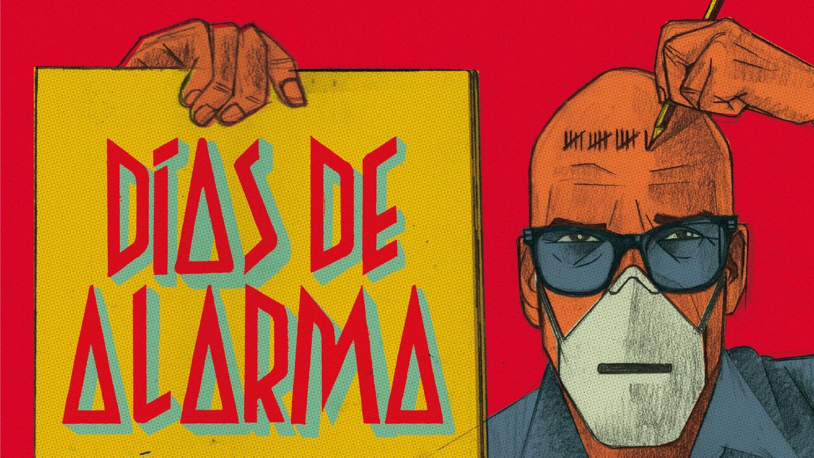 Detalle de la portada de 'Días de alarma'