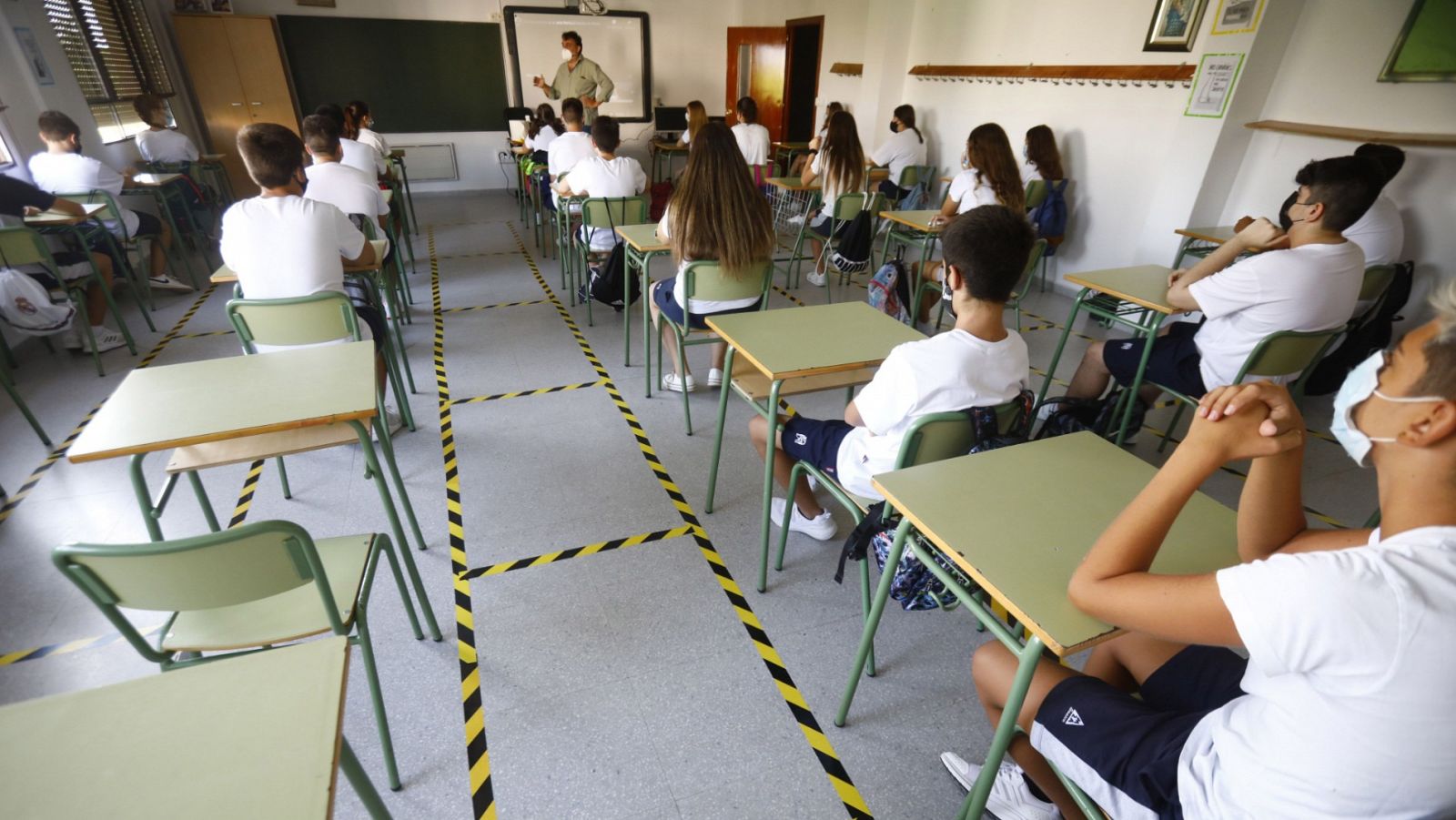 Una clase del colegio San Rafael del Obispo en Córdoba