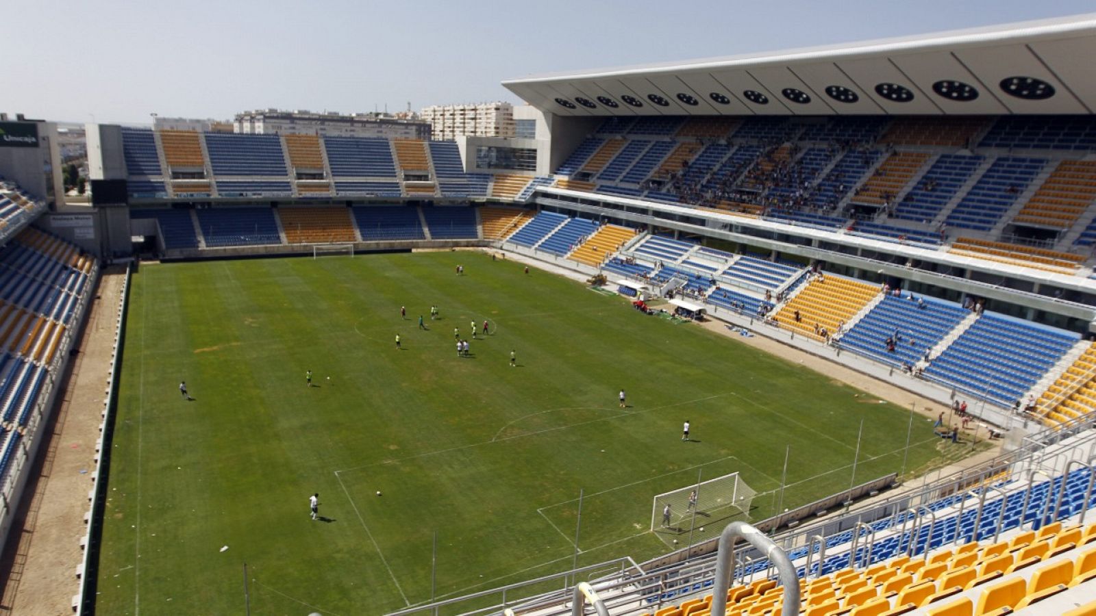 Vista del estadio Ramón de Carranza de Cádiz.