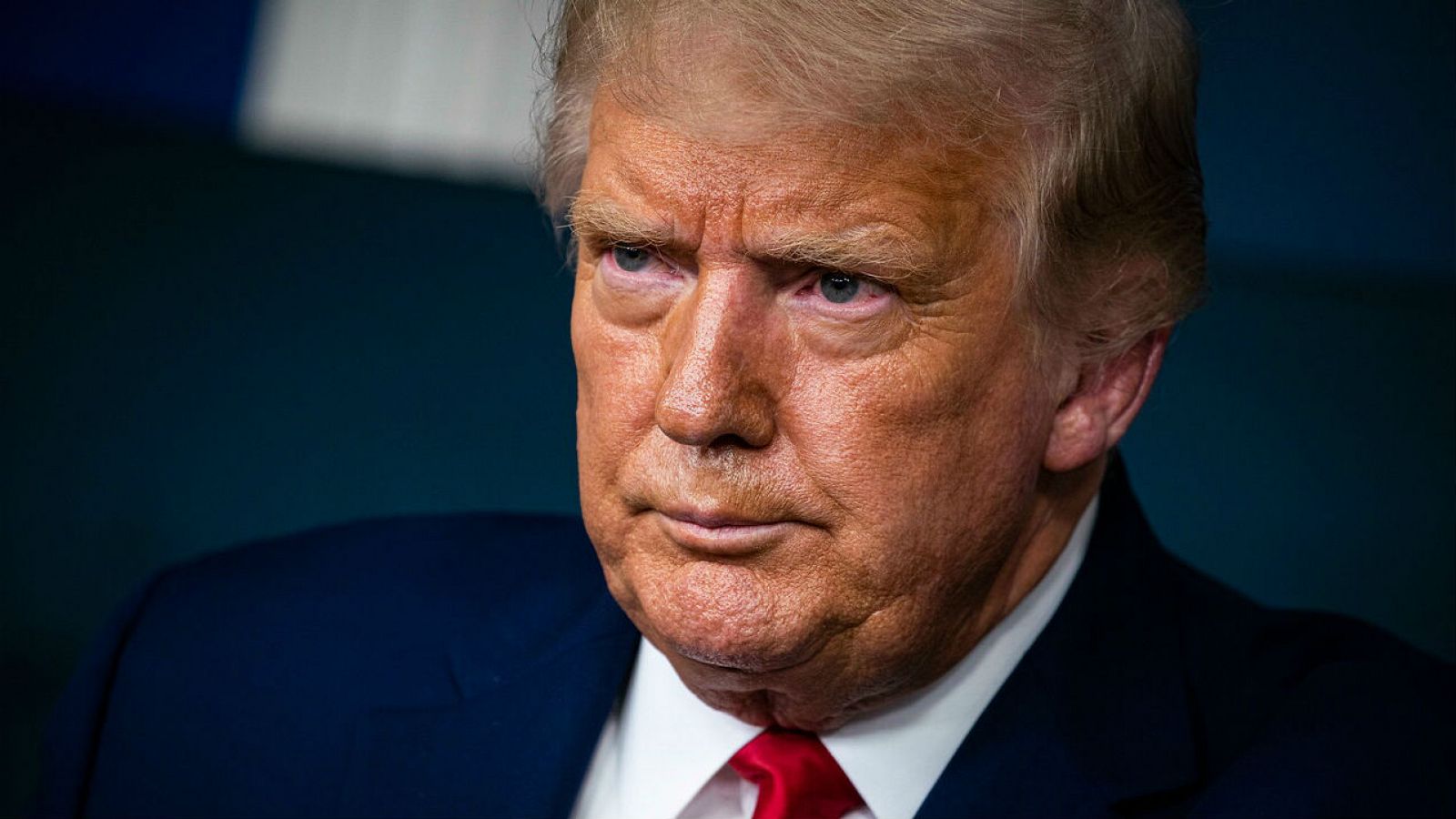 El presidente de los Estados Unidos, Donald Trump, habla durante una conferencia de prensa en la Sala de Prensa James S. Brady de la Casa Blanca, en Washington, DC, Estados Unidos.