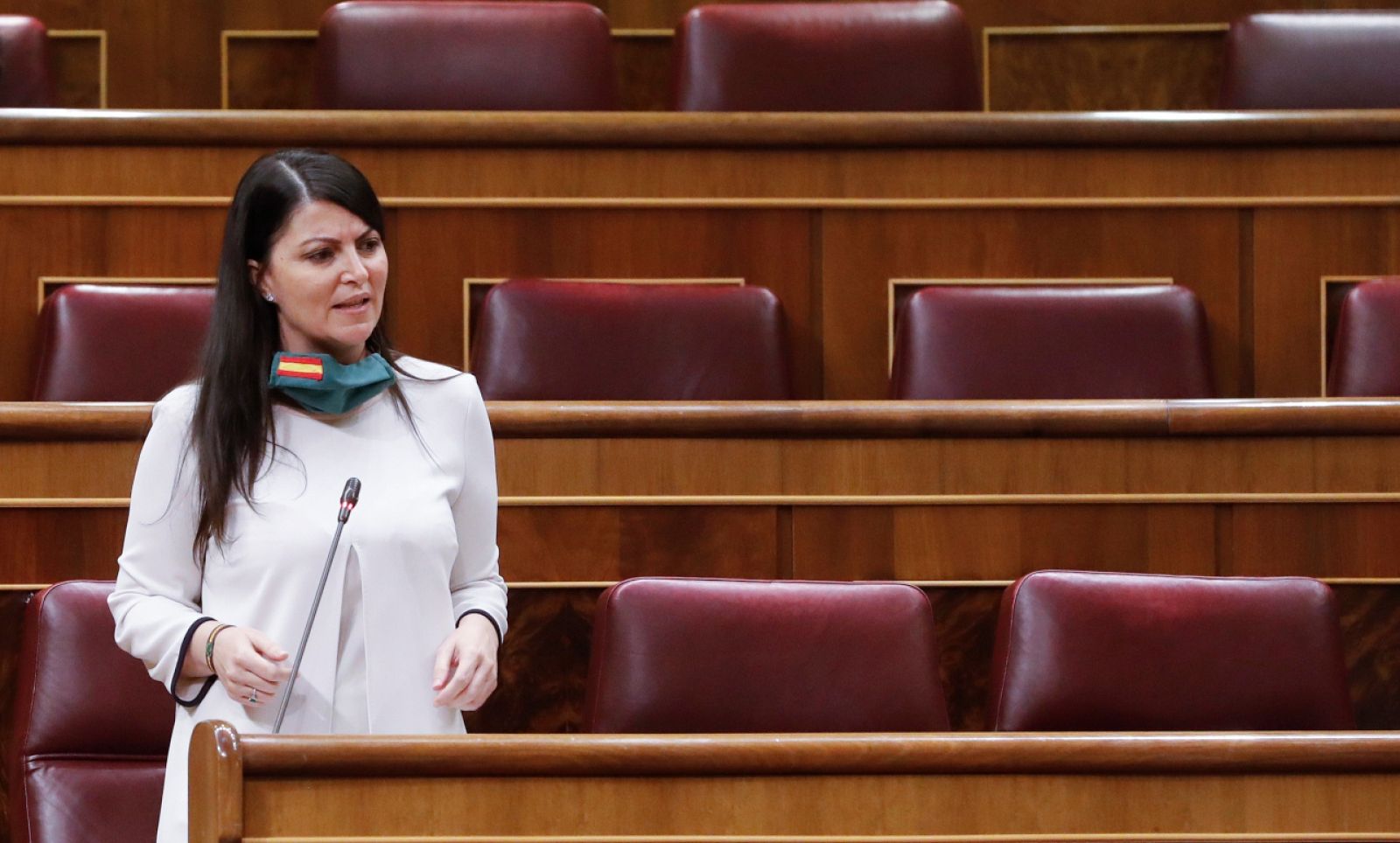La portavoz de Vox en el Congreso, Macarena Olona 