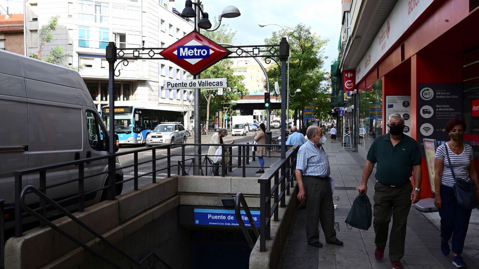 Vallecas es uno de los distritos madrileños más afectados por la pandemia.