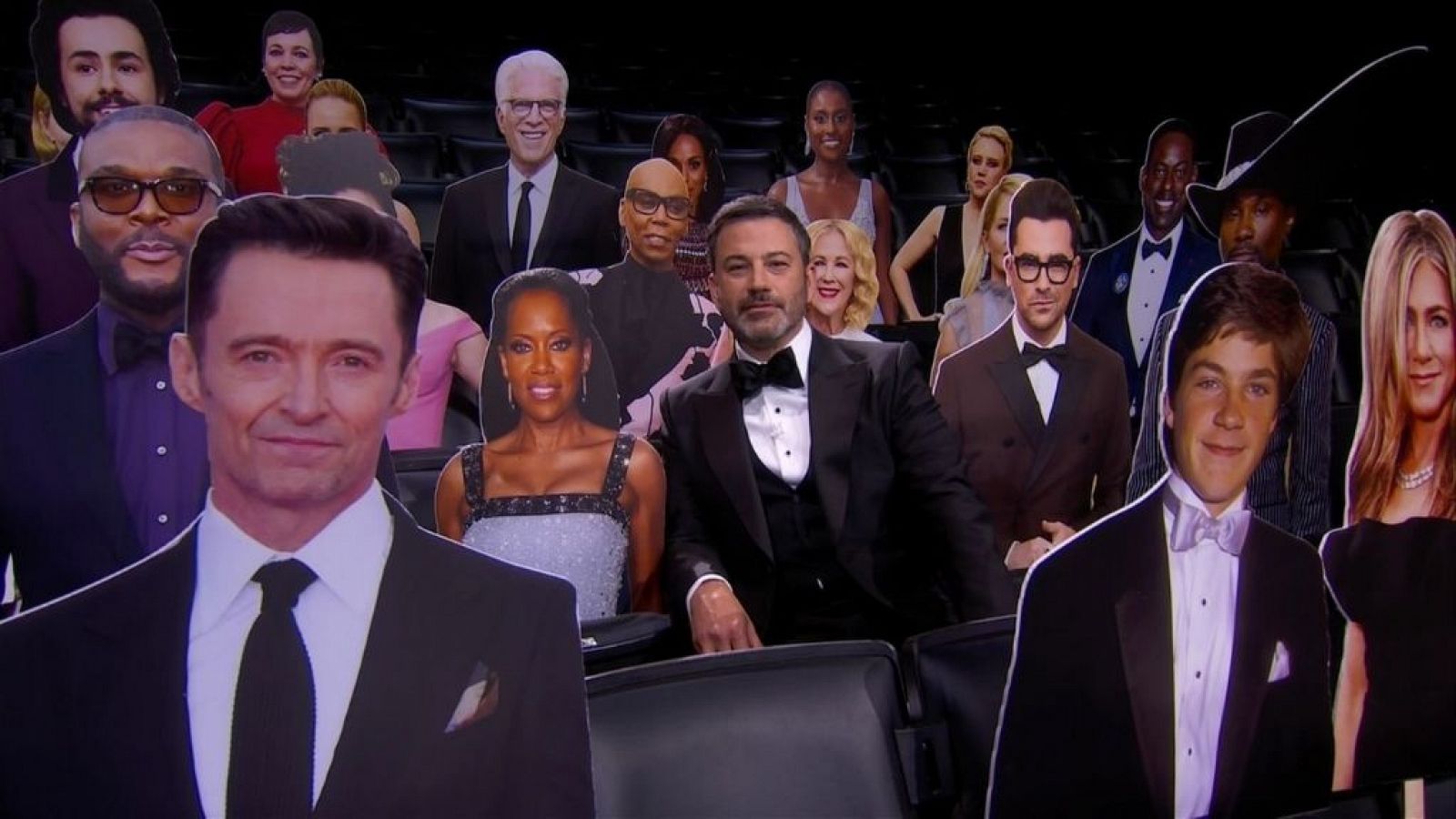 Jimmy Kimmel, durante la transmisión de los premios Emmy el domingo