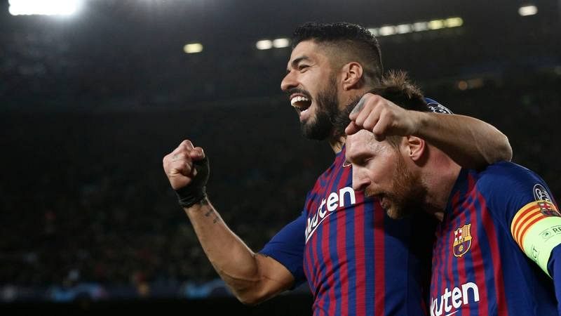 Imagen: Messi y Suárez celebran un gol