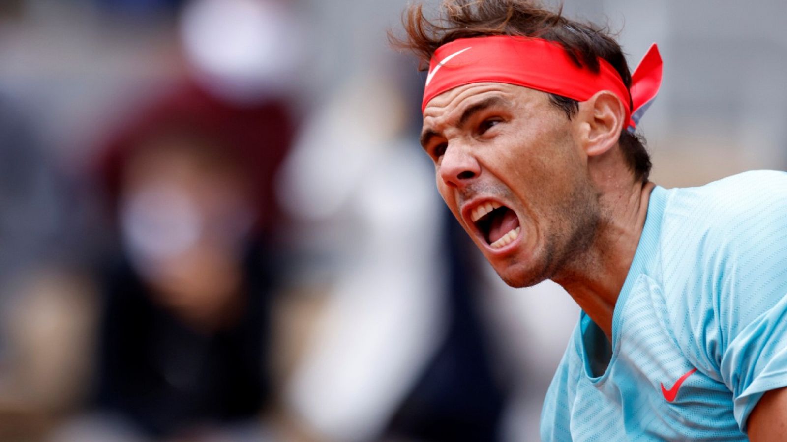 El tenista español Rafa Nadal durante su partido de Roland Garros ante Mackenzie McDonald.