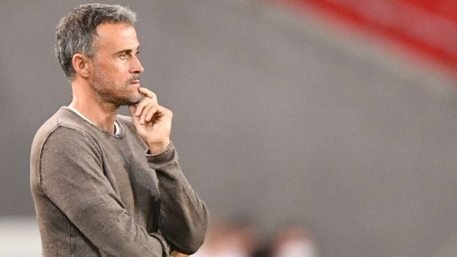 El seleccionador español, Luis Enrique, en el pasado encuentro ante Alemania.