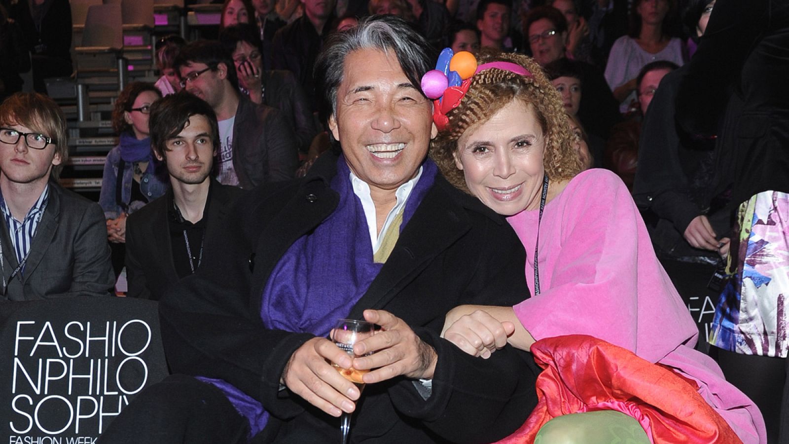 Kenzo Takada y Ágatha Ruiz de la Prada en Lodz, Polonia.