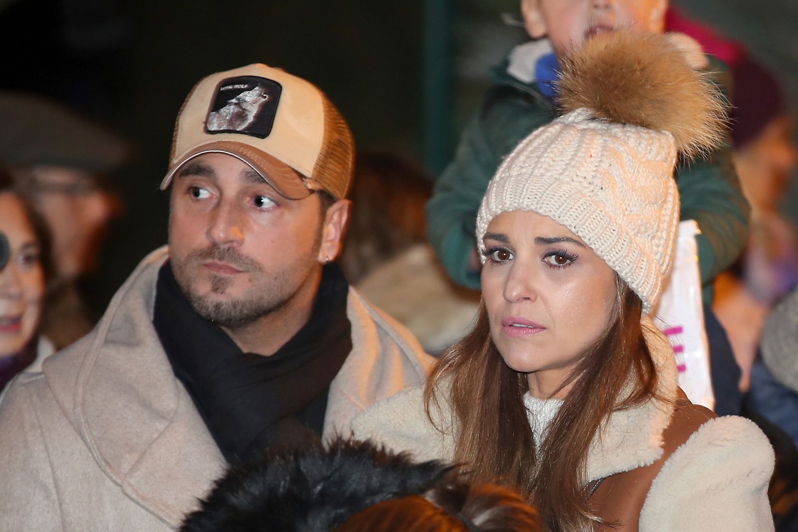Paula Echevarría y David Bustamante en la última cabalgata de Reyes a la que acudieron juntos