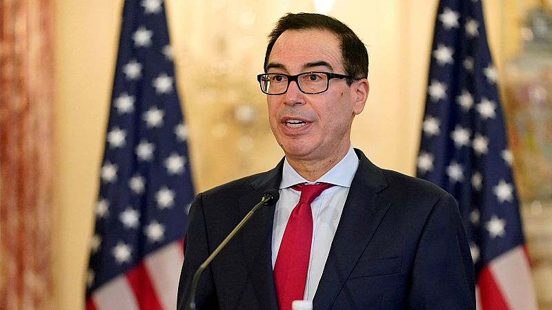 El secretario del Tesoro de EE.UU., Steve Mnuchin, en la Casa Blanca
