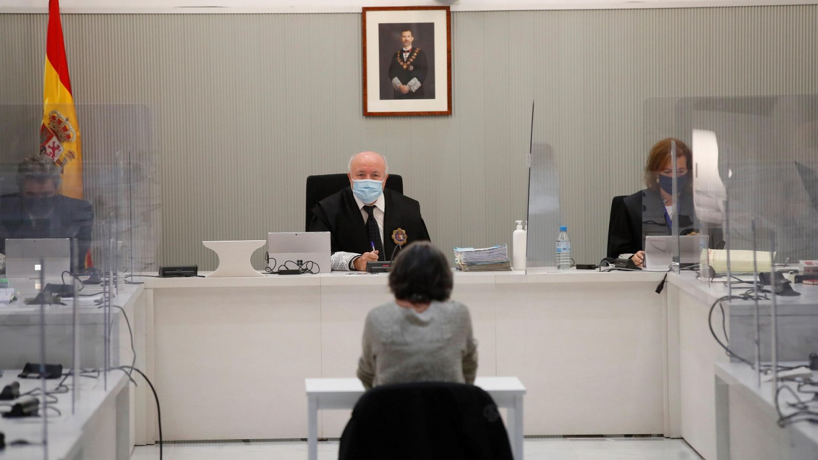 Soledad Iparraguire, Anboto, durante su juicio en la Audiencia Nacional