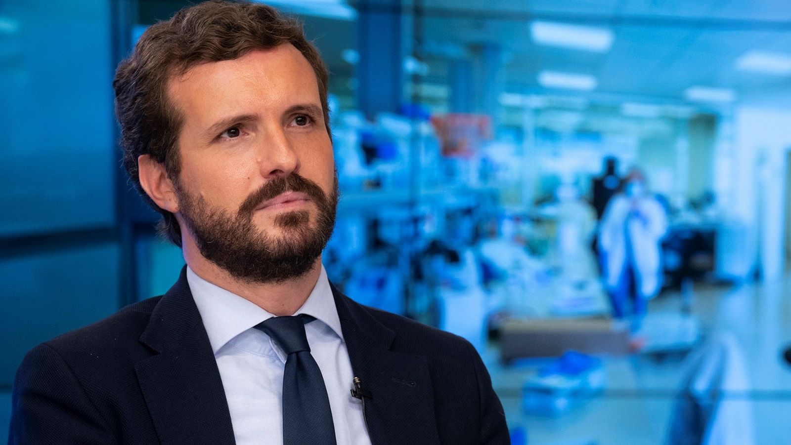 El líder del PP, Pablo Casado