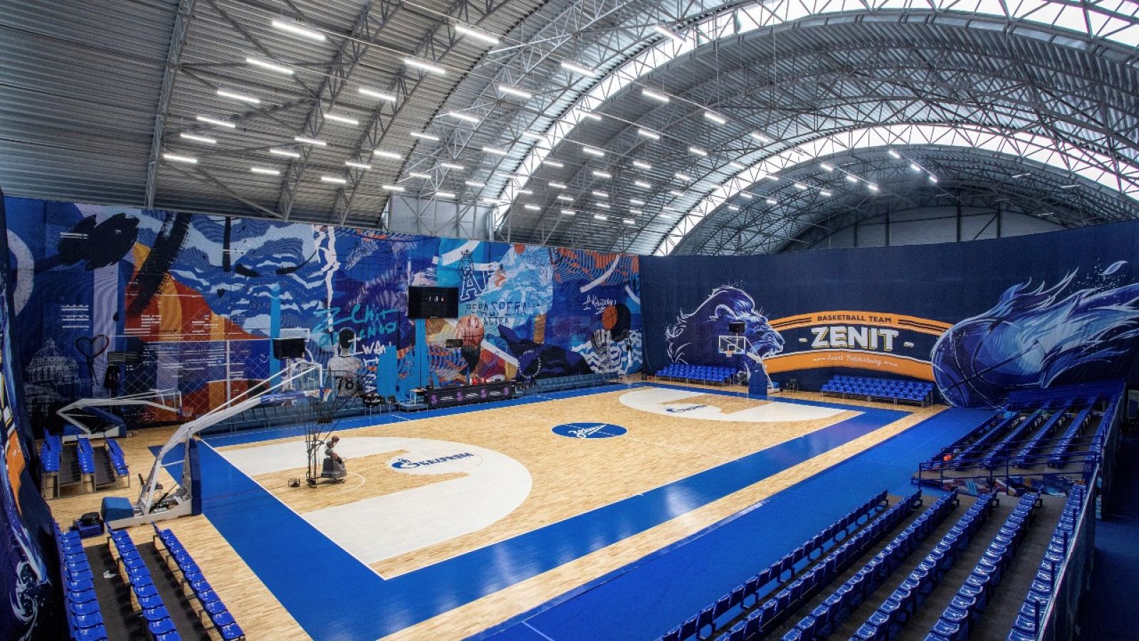 Vista de la cancha de entrenamiento del Zenit de San Petersburgo, equipo sancionado.