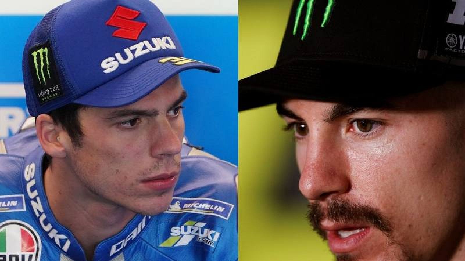 Los pilotos españoles de MotoGP Joan Mir y Maverick Viñales, favoritos en el GP de Aragón 2020. 