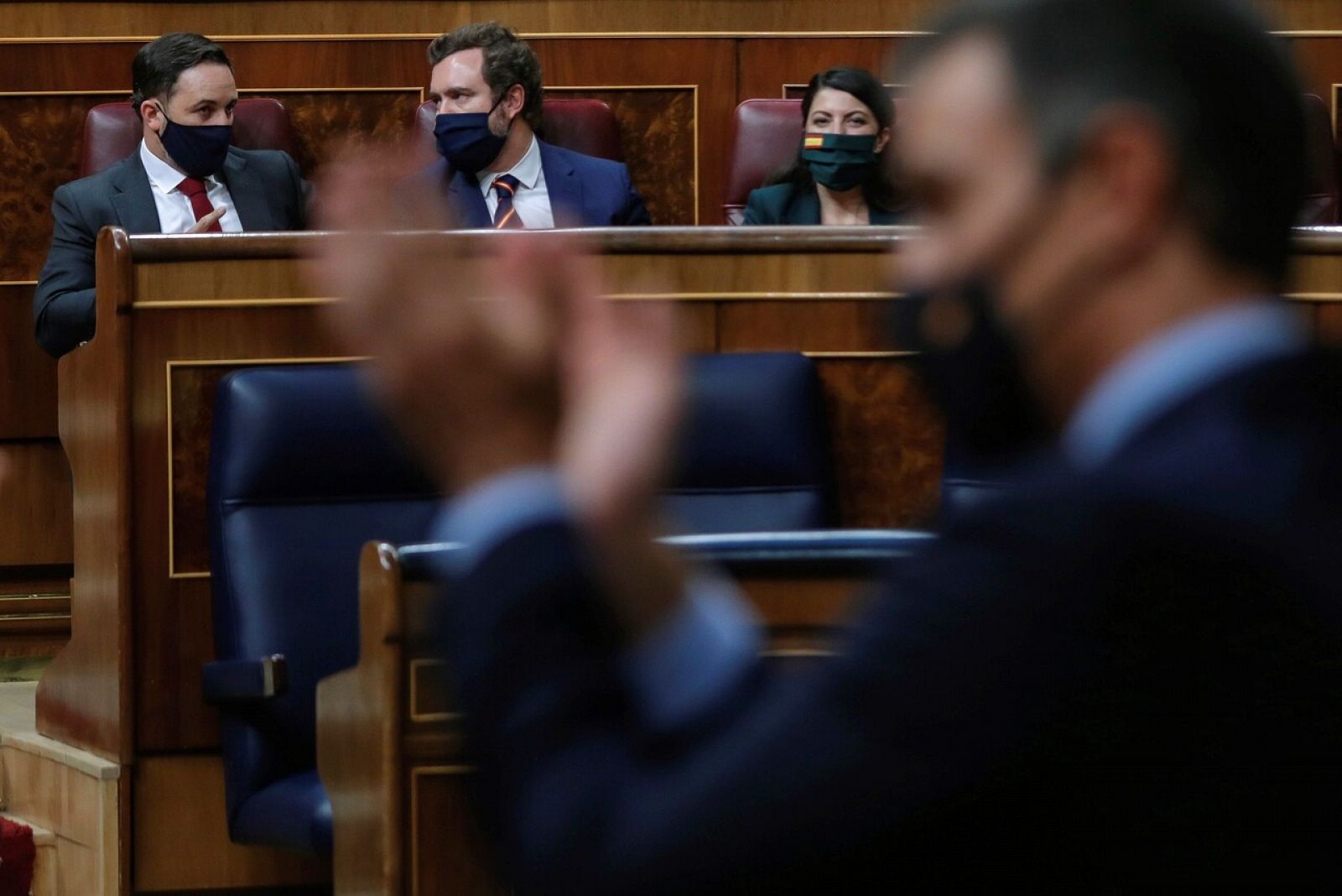 Imagen del Congreso durante la moción de censura planteada por Vox a Sánchez.