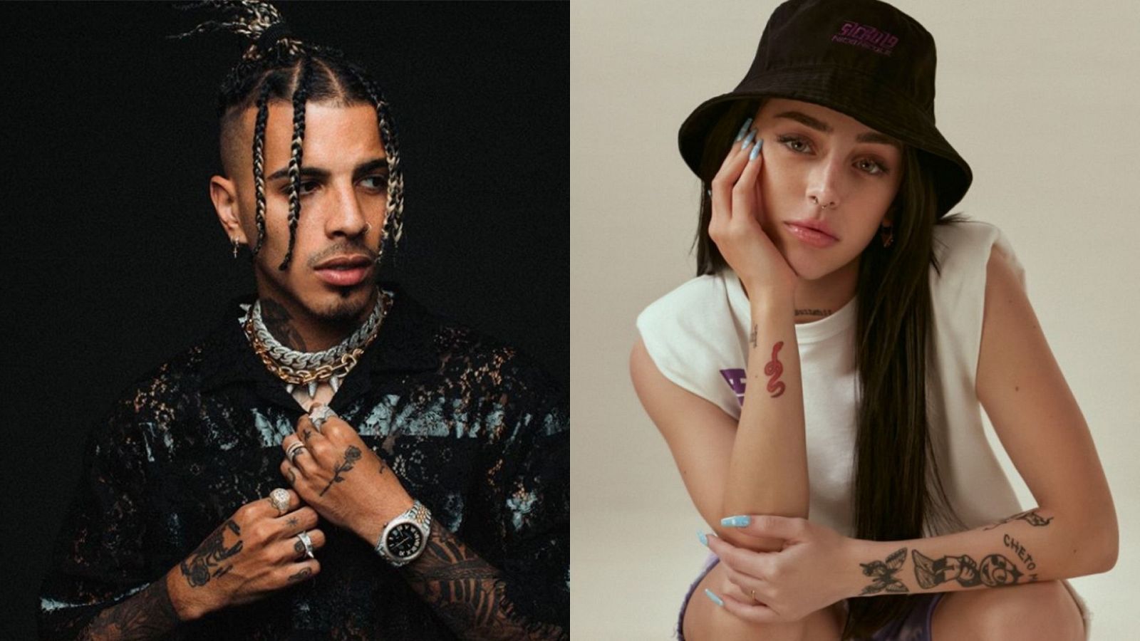 Rauw Alejandro y Nicki Nicole, juntos en un estudio - PLAYZ