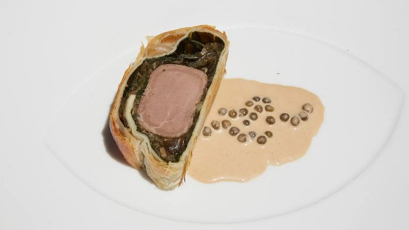  Receta de "Solomillo relleno de algas"