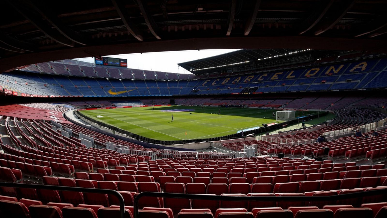 Vista general del Camp Nou, estadio del FC Barcelona.