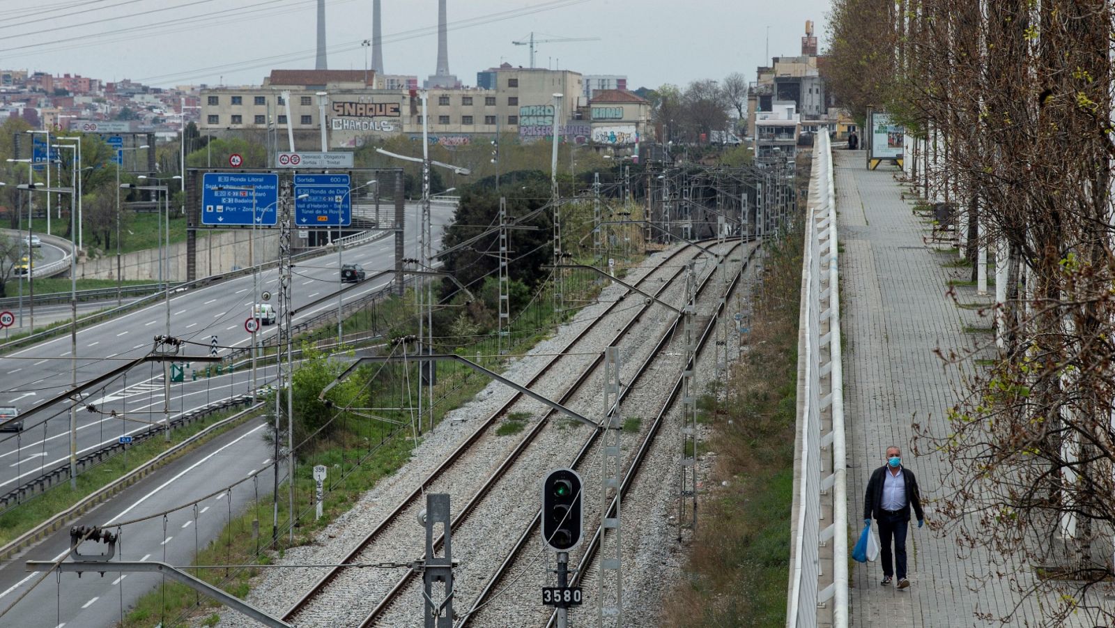 Una imagen del distrito de Nou Barris, en Barcelona