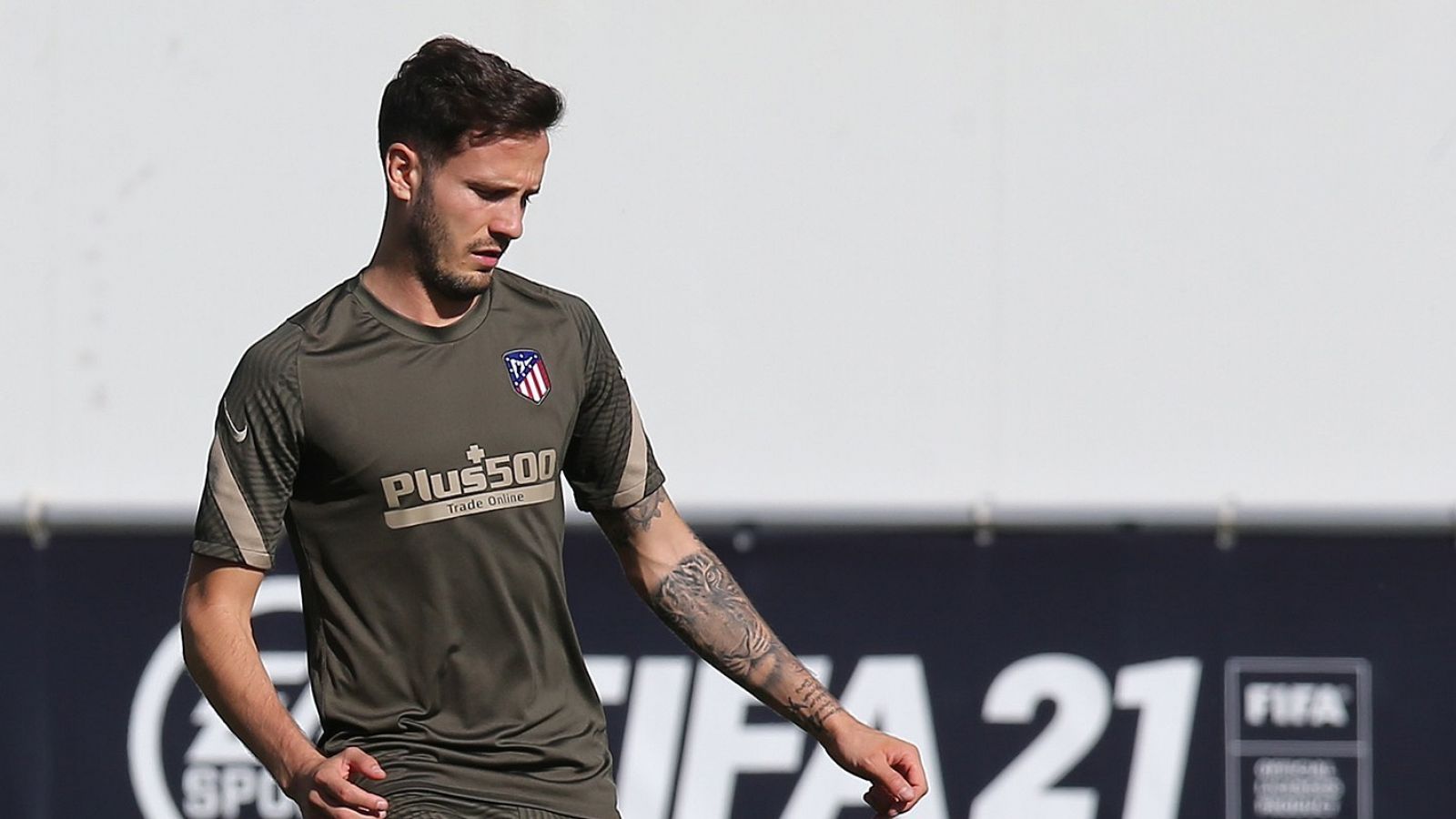 Saúl Ñíguez entrena con el Atlético