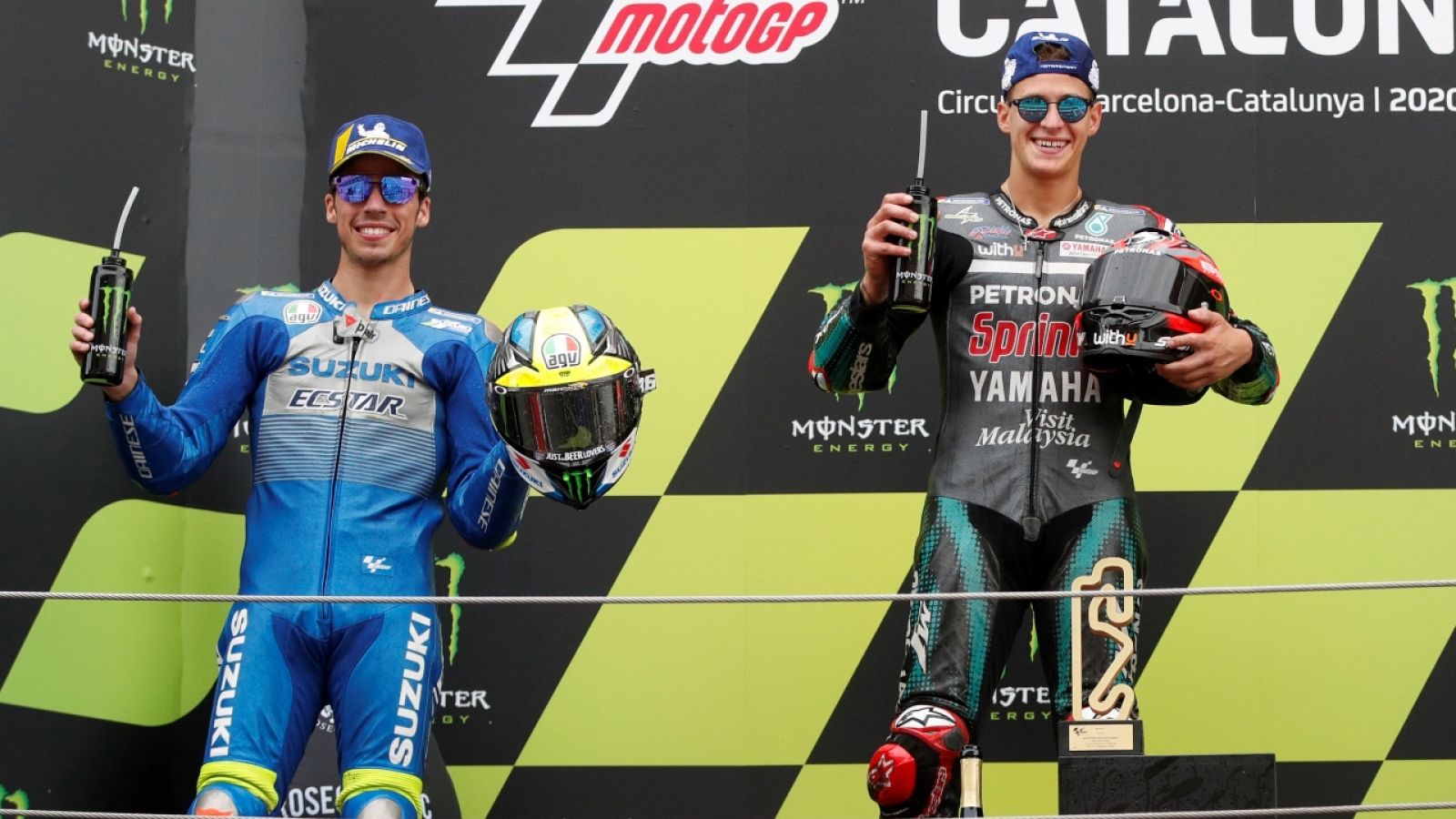 Joan Mir (i) y Fabio Quartararo (d), primero y segundo del Mundial de MotoGP.