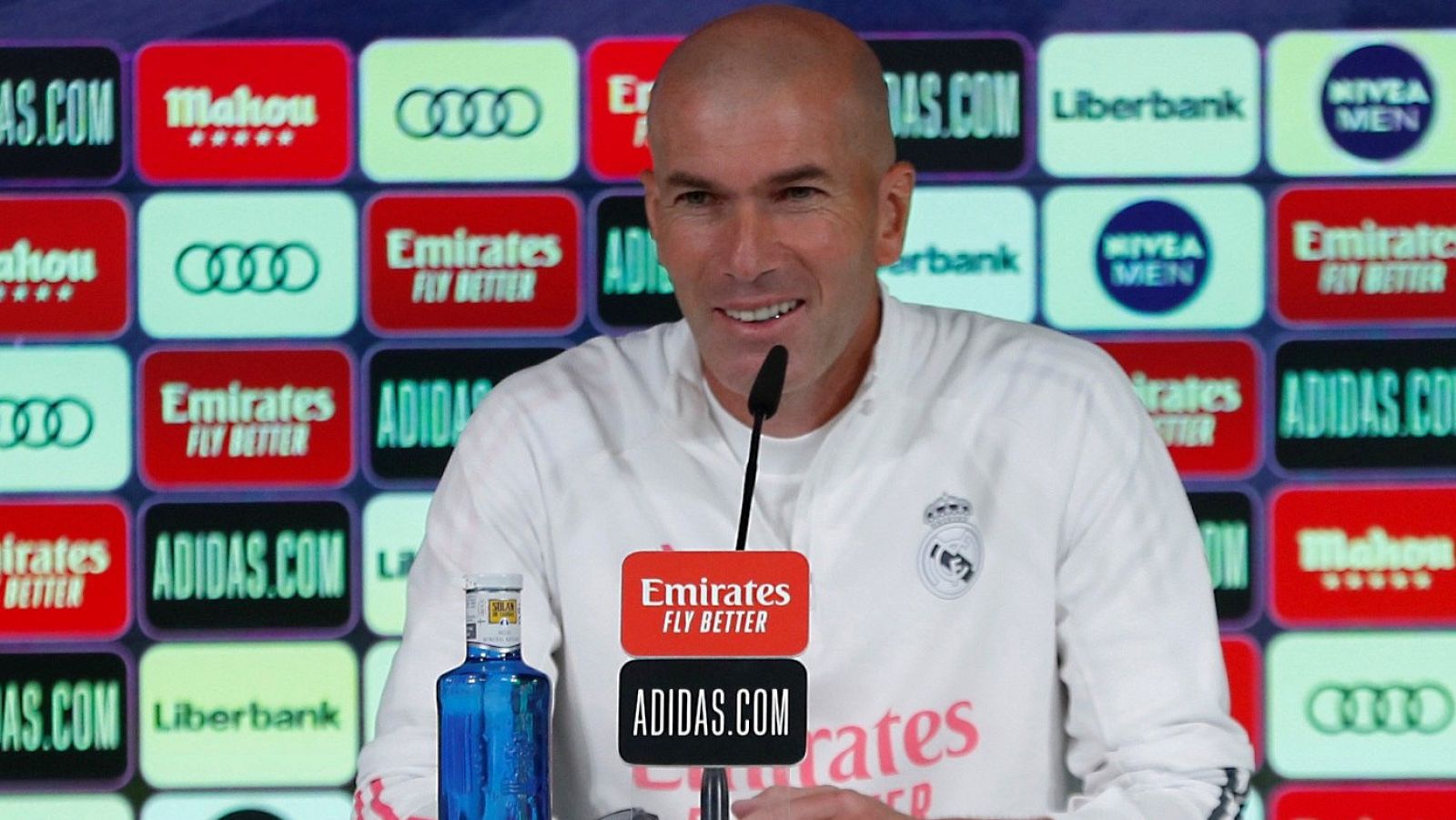 Zinedine Zidane, en rueda de prensa.