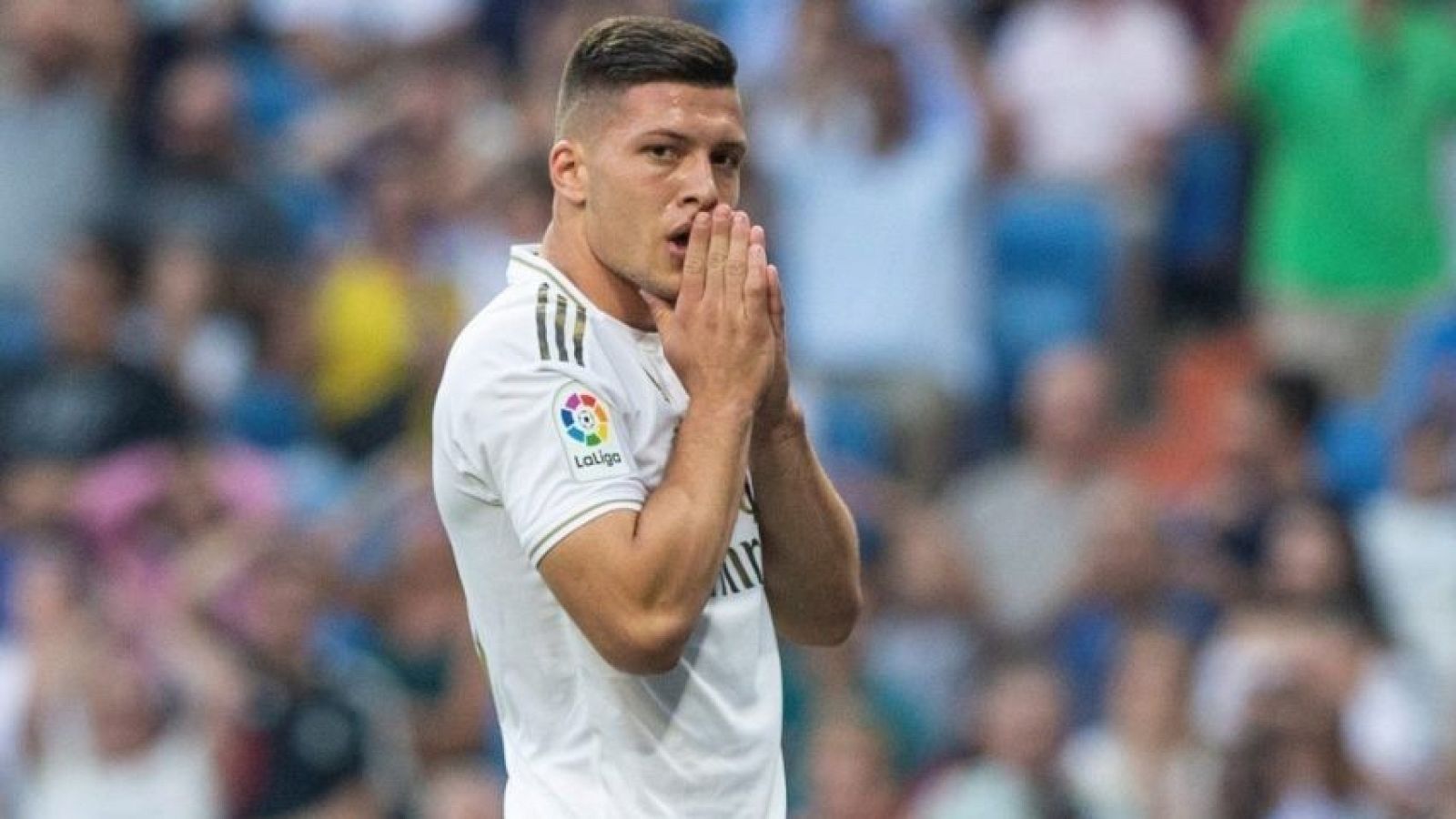 El delantero del Real Madrid Luka Jovic
