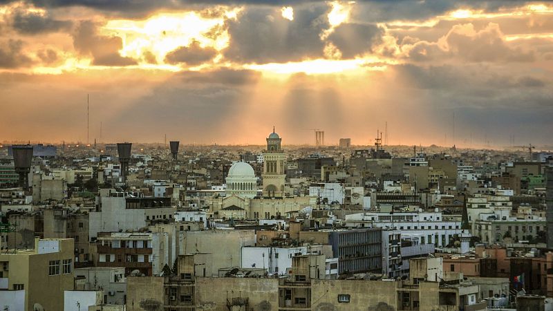 Vista del horizonte de Trípoli, capital de Libia.