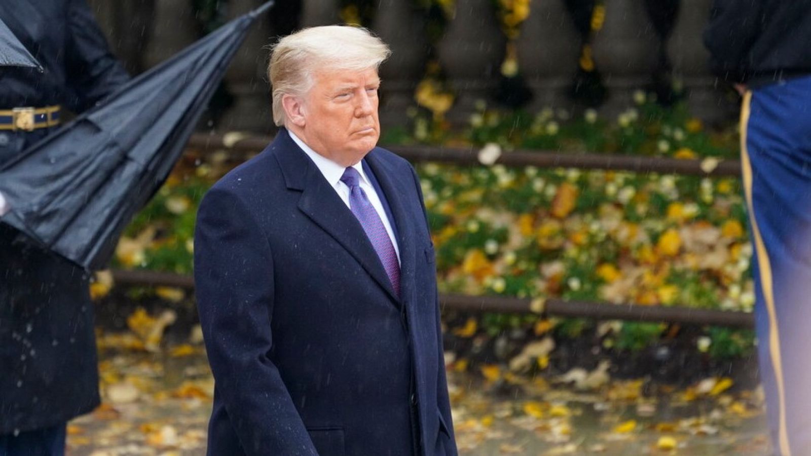 El presidente saliente de Estados Unidos, Donald Trump, durante un acto el pasdo 11 de noviembre