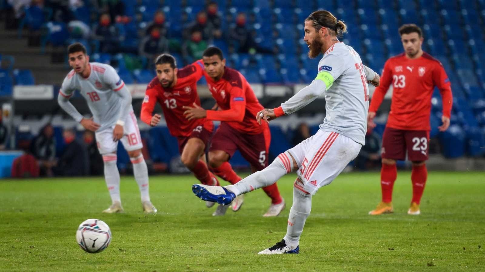 Sergio Ramos, durante el partido