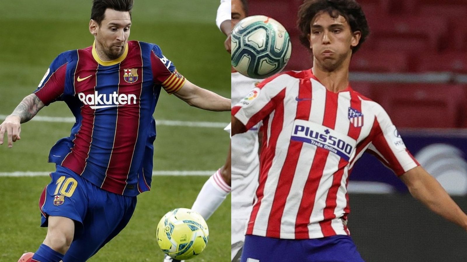 Leo Messi y Joao Félix, protagonistas del Atlético-Barcelona de la décima jornada de Liga.