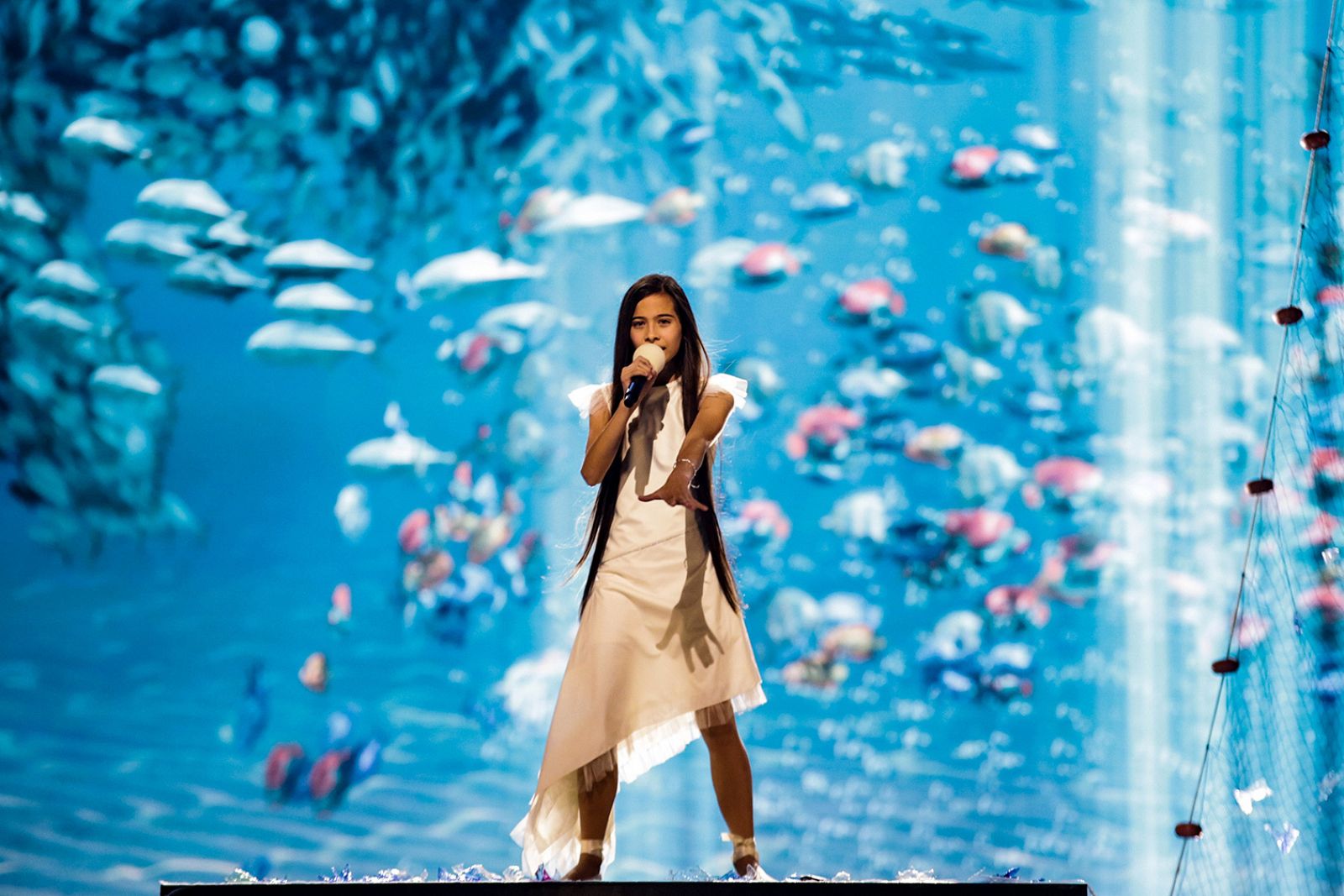 Melani interpretó 'Marte' en Eurovisión Junior 2019