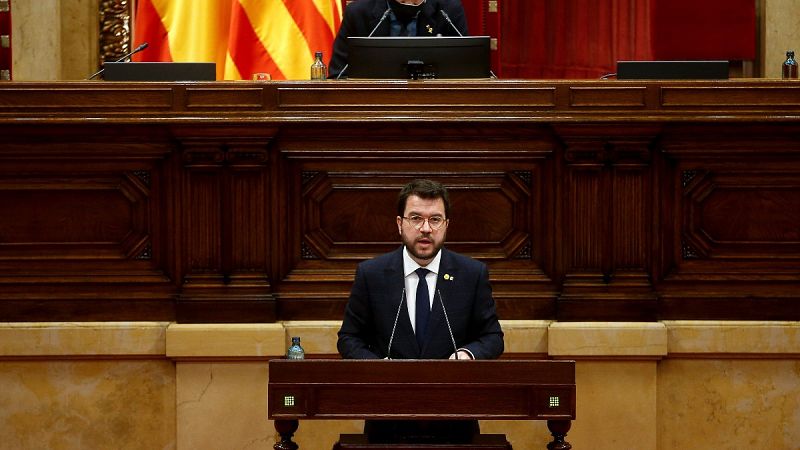 El vicepresidente de la Generalitat en funciones de presidente, Pere Aragonès.