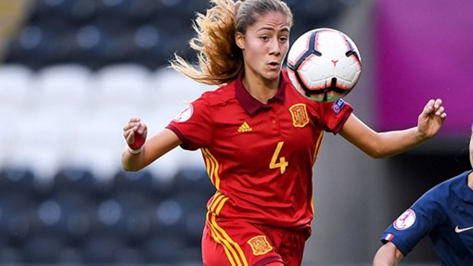 Imagen de la jugadora Laia Aleixandri con la selección española.