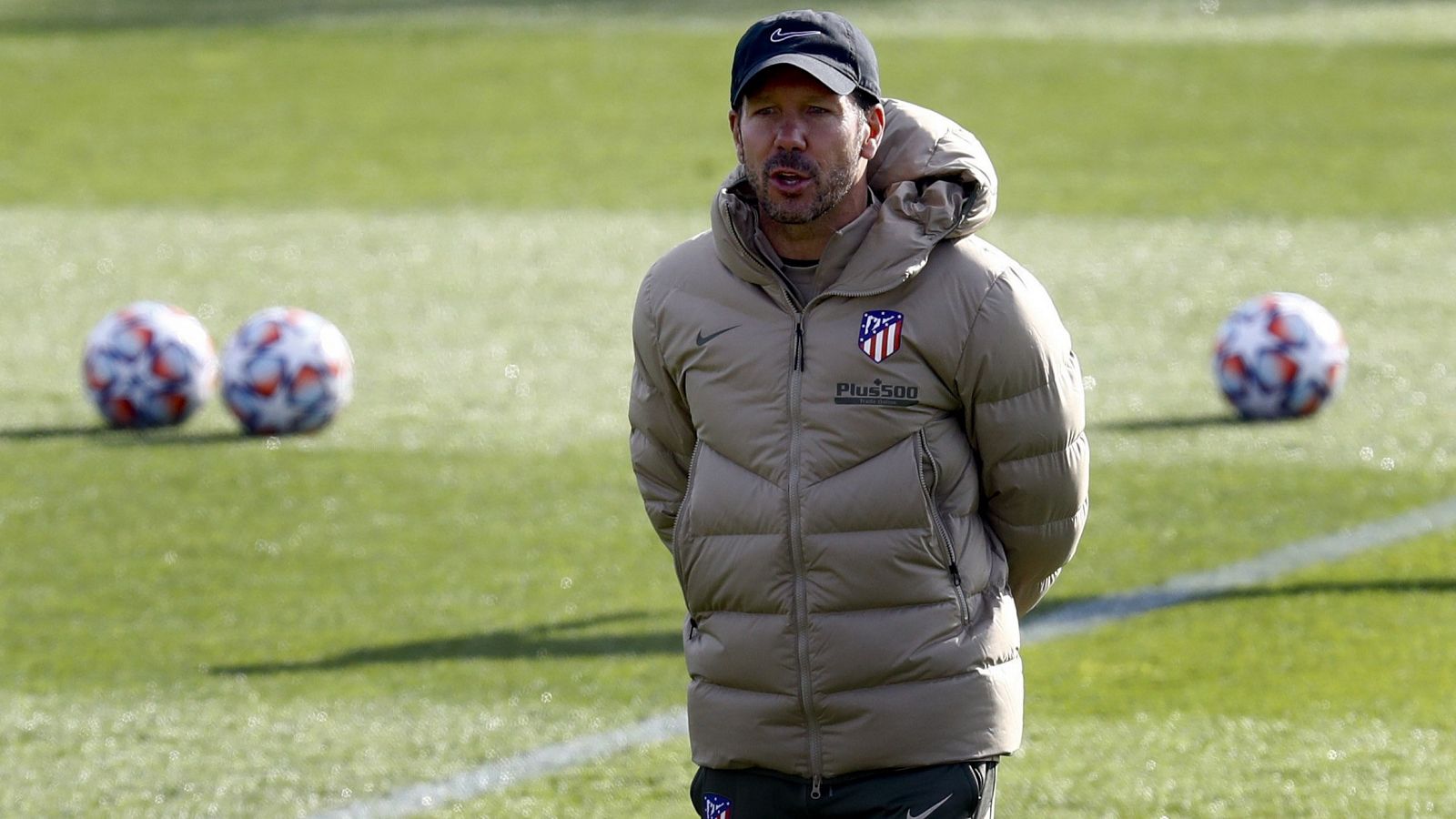 El técnico del Atlético de Madrid, Diego Simeone.