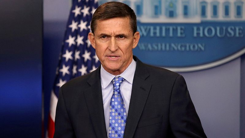 El entonces asesor de seguridad nacional, el general Michael Flynn