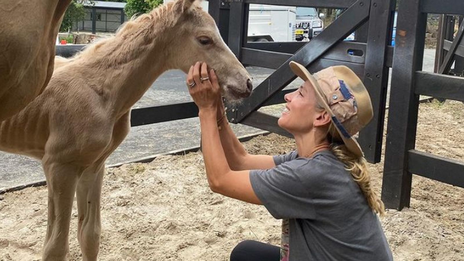 Elsa Pataky ayuda a dar a luz a su yegua