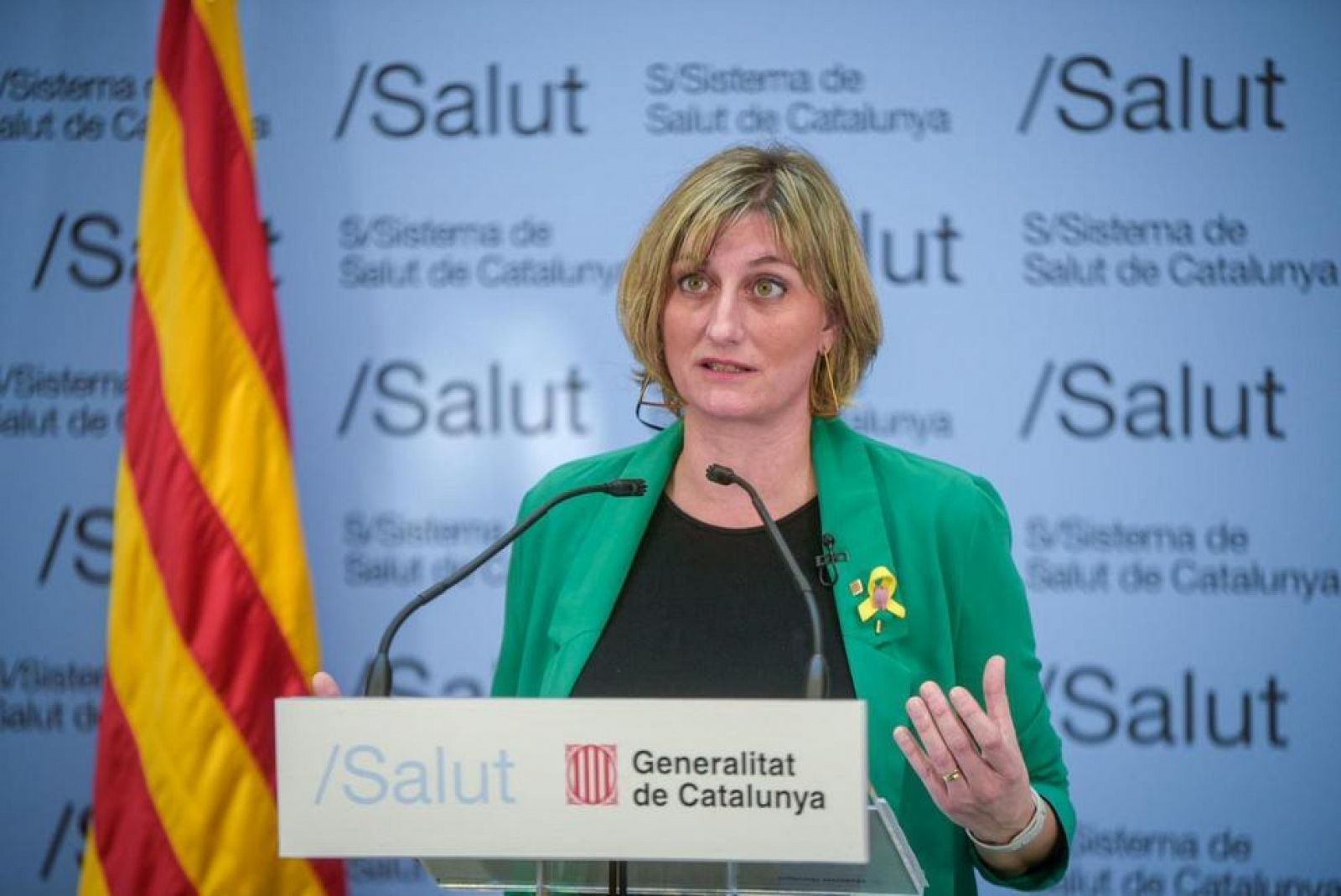 Alba Vergés, consellera de Salut de la Generalitat