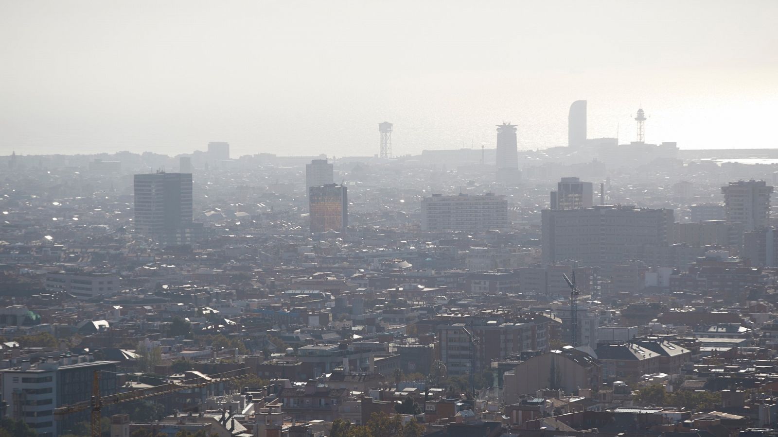 Aspecto de la ciudad de Barcelona.