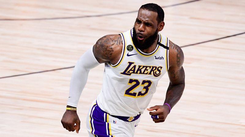 LeBron James, de Los Angeles Lakers, durante la final de la NBA contra los Miami Heat el 11 de octubre de 2020.