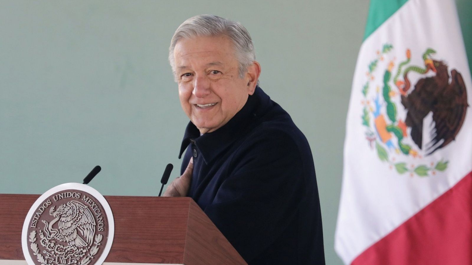 Imagen del 17 de diciembre de 2020 del presidente de México, Andrés Manuel López Obrador, durante una rueda.