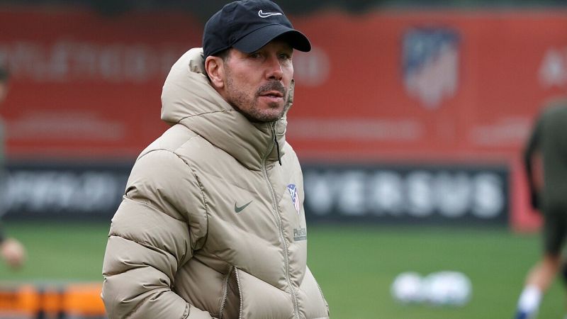 El entrenador del Atlético de Madrid, Diego Simeone.