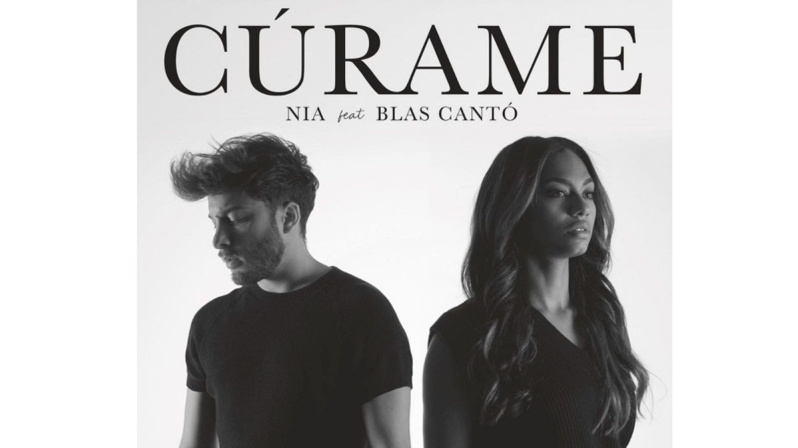 Portada de la canción "Cúrame", de Nia Correia y Blas Cantó