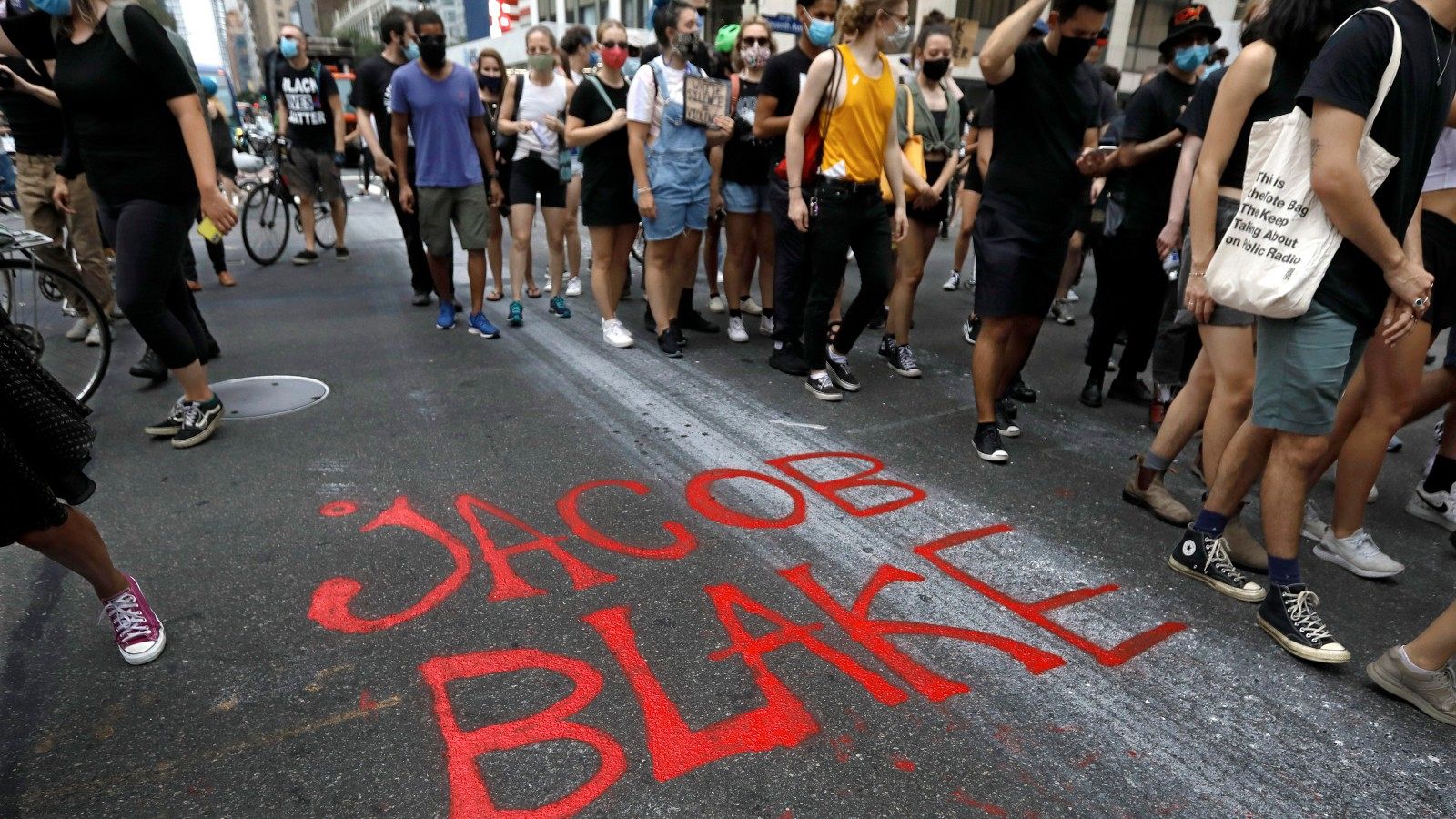 Protesta en Nueva York por el tiroteo de Jacob Blake, el pasado agosto.