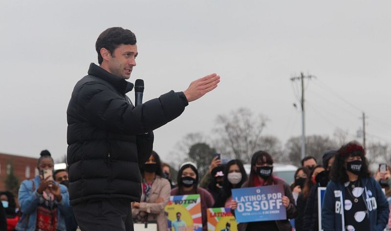 El candidato demócrata al Senado federal Jon Ossoff